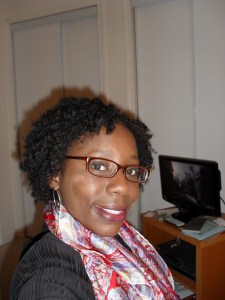 I'm looking a little choked right here... Nevermind that! Doesn't the hair look cute? Too bad it didn't stay that way.